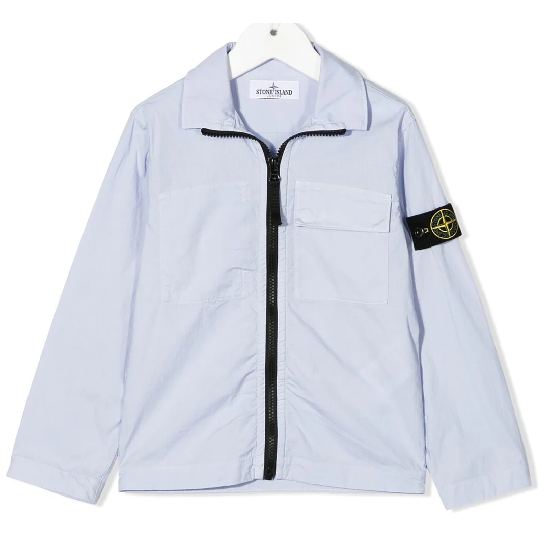 Light blue stone island overshirt sales